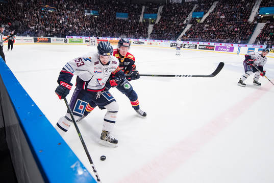 Linköpings Eddie Larsson och Djurgårdens Emil Johansson