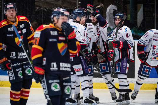 Linköpings Anssi Salmela, Niklas Persson och Broc Little