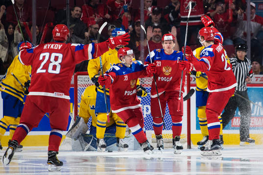 Rysslands Yegor Rykov, Alexander Polunin, Kirill Kaprizov