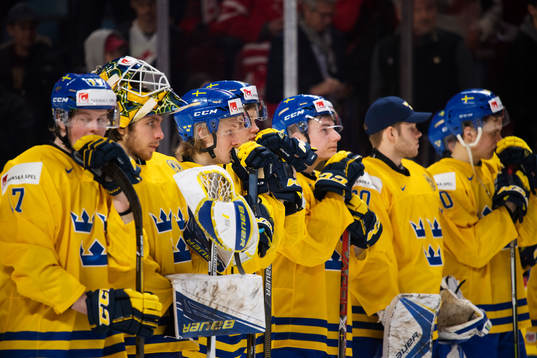 Sveriges spelare med Alexander Nylander deppar