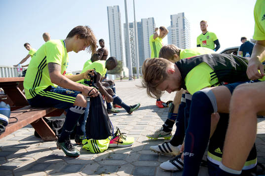 Sveriges Kristoffer Olsson och Jacob Une Larsson