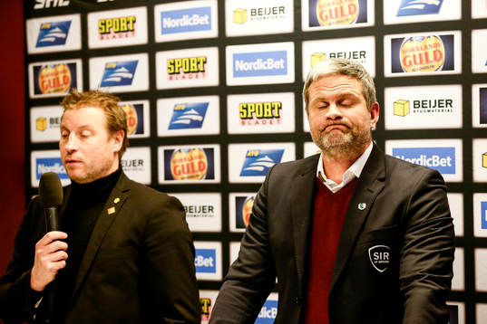 Skellefteås tränare Fredrik Öberg och Rögles