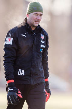Helsingborgs målvakts tränare Daniel Andersson