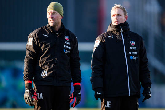 Helsingborgs målvaktstränare Daniel Andersson och