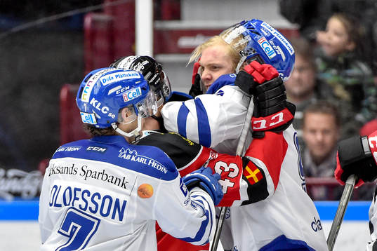 Malmö Redhawks Nichlas Hardt i vrål med Leksands Johan