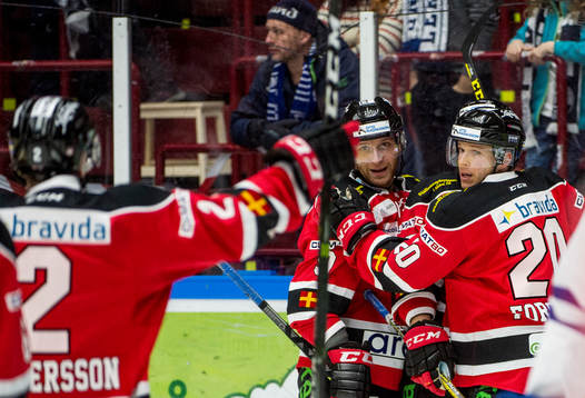 Erik Andersson, Frederik Storm jublar åt Erik Forssells 3-0