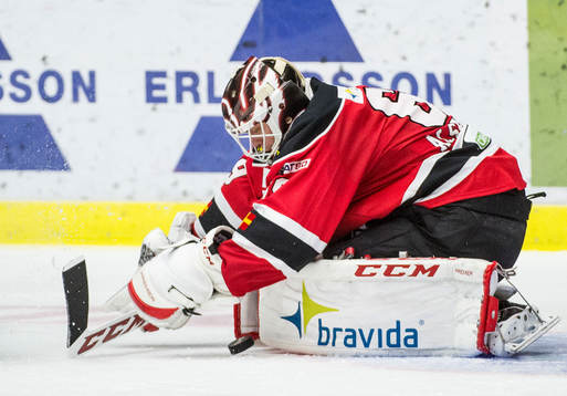 Malmö Redhawks målvakt Oscar Alsenfelt