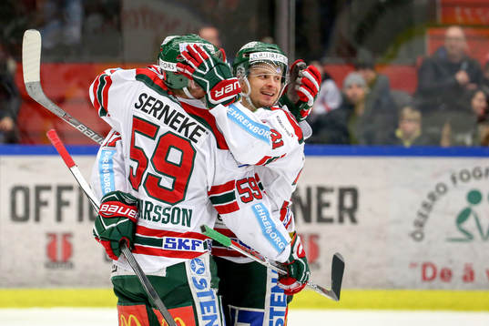 Frölundas Nicklas Lasu jublar