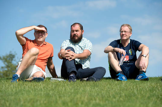 Örebros tränare Alexander Axén och Lars Jacobsson