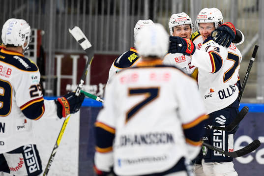 Djurgårdens spelare jublar