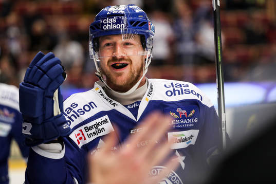 Leksands Joe Piskula jublar