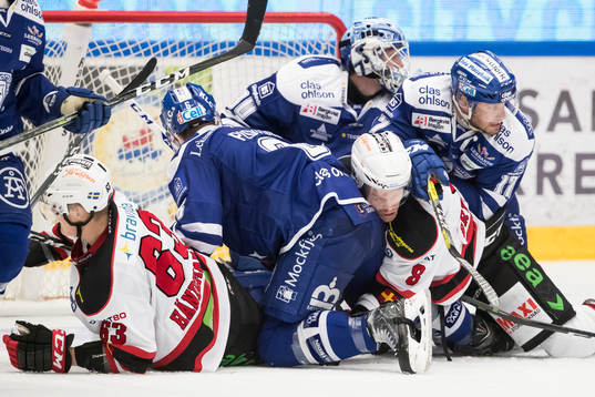 Malmö Redhawks Fredrik Händemark och Leksands Daniel
