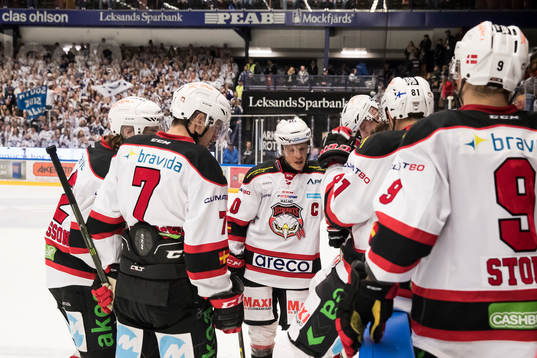 Malmö Redhawks Nils Andersson och Erik Forssell  i