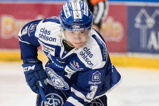 Leksands Daniel Bertov  i ishockeymatchen i SHL mellan