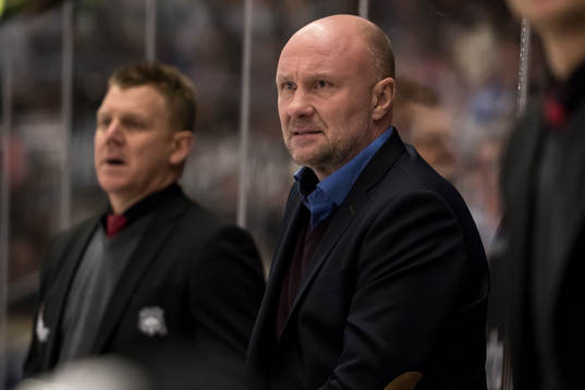 Malmö Redhawks tränare Peter Andersson  i ishockeymatchen