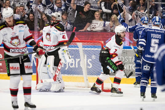 Malmö Redhawks målvakt Cristopher Nihlstorp och Nils