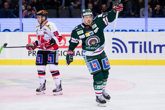 Frölundas Mats Rosseli Olsen jublar