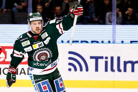 Frölundas Mats Rosseli Olsen jublar