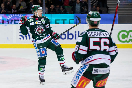 Frölundas Mats Rosseli Olsen jublar