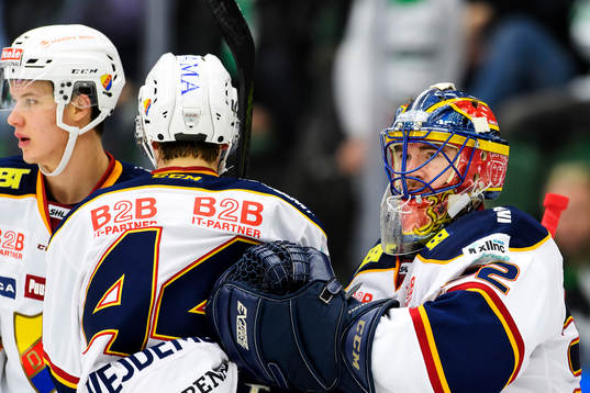 Djurgårdens målvakt Mikael Tellqvist jublar