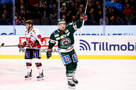 Frölundas Mats Rosseli Olsen jublar