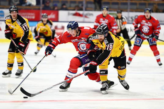 Linköpings Emil Sylvegård och Luleås Jacob Lagacé