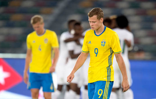 Sveriges Viktor Claesson deppar