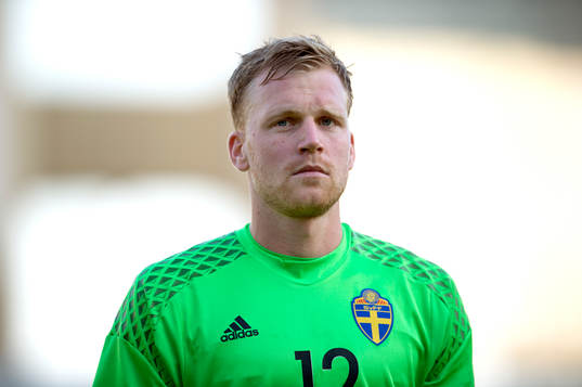 Sveriges målvakt Peter Abrahamsson