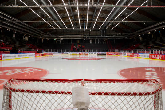 Arena Frölundaborg interiört innan ishockeymatchen i CHL