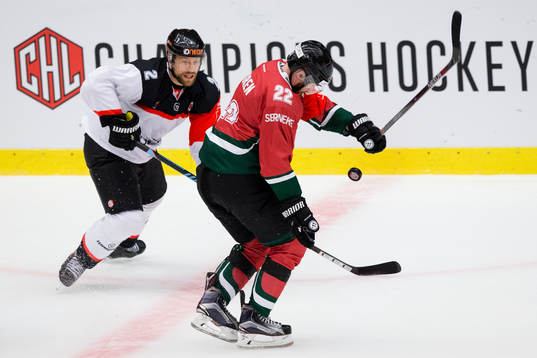 Fribourg-Gottérons Marc Abplanalp och Frölundas Robin