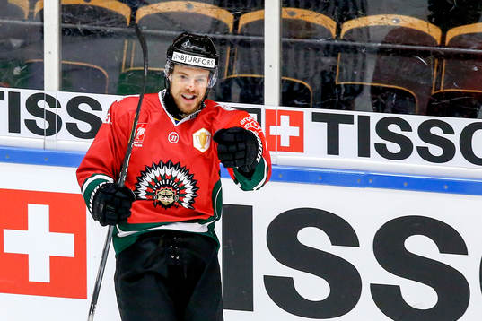 Frölundas Mats Rosseli Olsen jublar