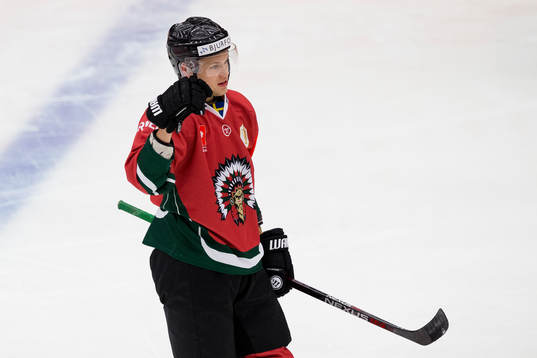 Frölundas Jacob Larsson jublar