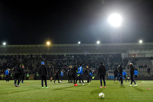 Årets första fotbollsträning med Malmö FF