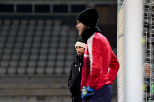 Malmö FFs målvakt Johan Wiland och målvakt Fredrik