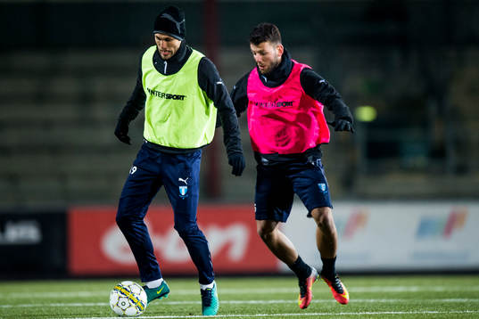 Malmö FFs Magnus Wolff Eikrem och Erdal Rakip