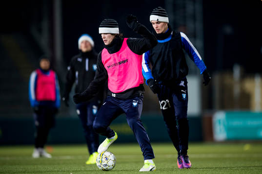 Malmö FFs Hugo Andersson och Pavle Vagic