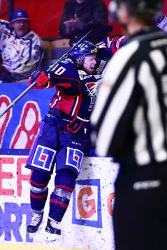 Linköpings Ken Andre Olimb jublar