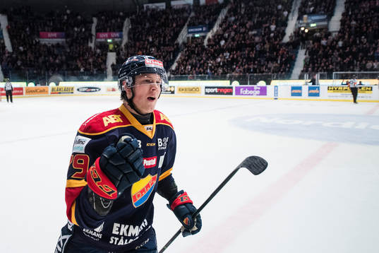 Djurgårdens Patrik Lundh jublar