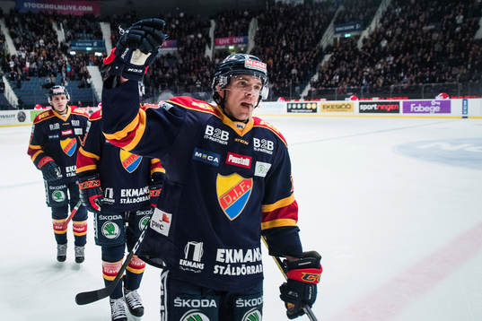 Djurgårdens Matt Anderson jublar