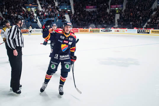 Djurgårdens Matt Anderson jublar
