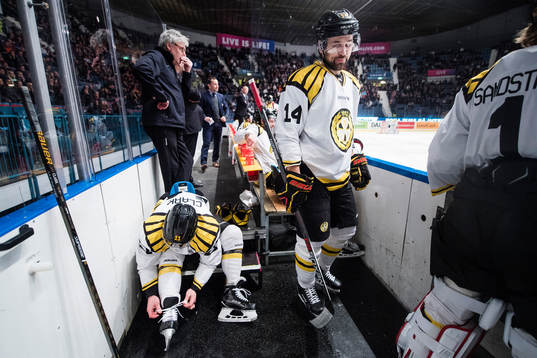 Brynäs Kevin Clark och Johan Alcén