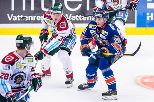 Frölundas Carl Grundström och Växjös Nils Carnbäck