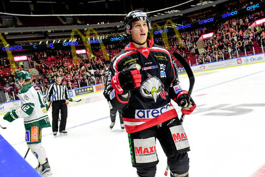 Malmö Redhawks Robin Alvarez jublar