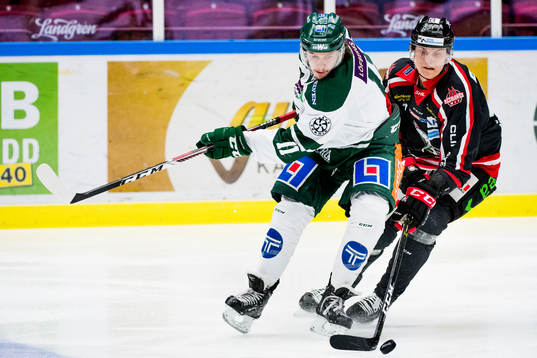 Färjestads Joakim Nygård och Malmö Redhawks Fredrik