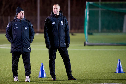 Tränare Jonas Thern och Håkan Svensson