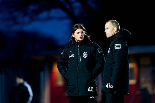 Tränare Agim Sopi och Håkan Svensson