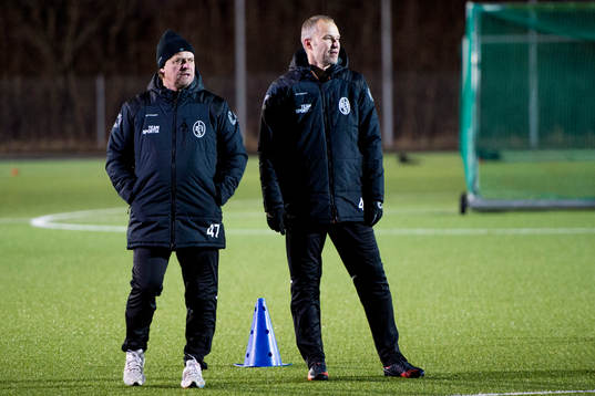 Tränare Jonas Thern och Håkan Svensson