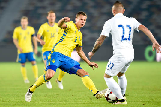 Sveriges Viktor Claesson och Slovakiens Matus Conka