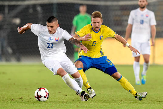 Slovakiens Matus Conka och Sveriges Anton Tinnerholm