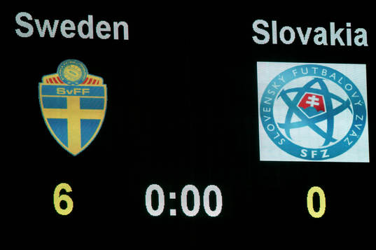 Resultattavlan visar 6-0